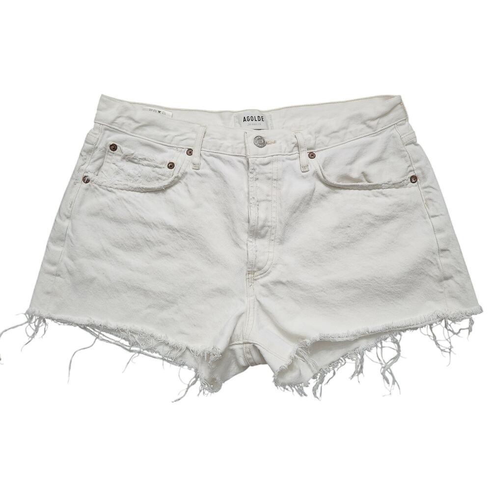 AGOLDE Parker Denim Short Repose White Size 29